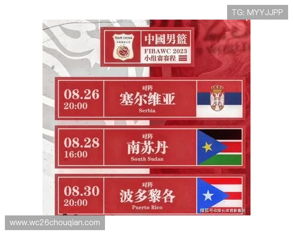 完整的男篮世界杯全部赛程表，帮助球迷提前掌握每场比赛的具体时间